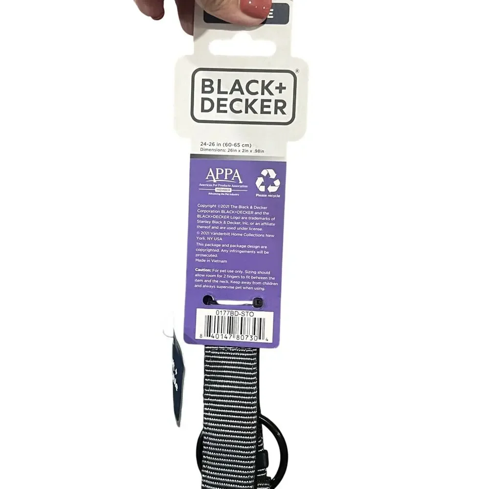 BLACK+DECKER Nylon Dog Collar Adjustable – Style 0177BD-STO